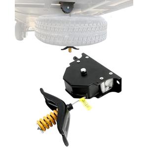 Spare Tire Hoist, Spare Tire Winch Carrier, Compatible with RVs Trailers Trucks Motorhomes, Spare Tyre Holder with Offset Cable, Spare Wheel Towing Winch, Spare Tire Lift Assembly, LC159056, 159056