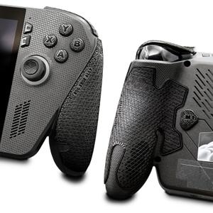 Luck&Link Controller Grip For Rog Xbox Ally/X, Textured Skin kit,Anti-Skid Sweat-Absorbent Controllers Handle Grips, Buttons,Triggers,D-pad (Ultra - Obsidian Black)