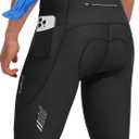 baleaf Men's 4D Padded Bike Shorts Cycling Zipper Pockets Biking Bicycle Mountain Riding Biker Cycle UPF 50+ (Black, M)