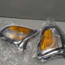 1 Pair of Park Signal Corner Marker Lights with Black Trim Replacement for Ta-coma 2001-2004 Pickup