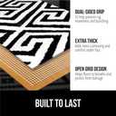 GORILLA GRIP Strong Rug Pad Gripper, 3x5 FT, US Designed, Grips Help Keep Area Rugs Safe and in Place, Slip and Skid Resistant Pads for Hard Floors, Under Carpet Mat Cushion and Hardwood Protection