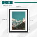 Picrit 22x28 Frame 3 Pack, Black Poster Frame, Display Poster 18 x 24 with Mat or 22 x 28 without Mat for Horizontal or Vertical Wall Mounting
