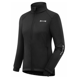 qualidyne Women's Cycling Jacket Windproof Thermal Winter Running Cold Weather Bicycle Biking Jacket Softshell Warm Small