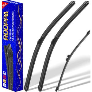 3 wipers Replacement for 2011-2017 BMW X3, Windshield Wiper Blades Original Equipment Replacement - 26"/20"/13" (Set of 3)