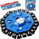 Humzo Word Game Family Board Games with Display Timer and 2 Modes, The Fast-Paced 24 Letters Pressing Games, Learning Word Game for Kids & Adults, 2-8 Players, 15-20 Minute Play Time