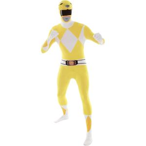 Morphsuits Power Ranger Costume Adult, Power Rangers Costume Adult Men, Power Ranger Costume Adult Woman (Medium, Yellow)