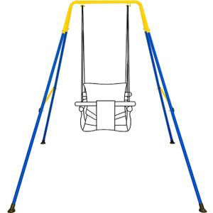 Swing Stand, Metal A-Frame Hammock Chair Stand, Foldable Baby Swing Frame(Seat Is Not Included)