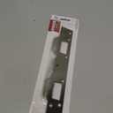 Prime-Line U 10385 Door Strike, for Use with 5-1/2 In. and 6 In. Hole Spacing On Dead Latch and Deadbolt, Steel, Satin Nickel (Single Pack)
