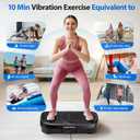 Curved Vibration Plate Exercise Machine for Weight Loss & Body Shaker Machine, Extra Large Vibration Platform Machine with Manual Speed Control, 350lbs Capacity, Low Noise Shake Plate for Home