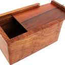 Wooden Urn Box - Urn for Human Ashes Funeral Cremation Urn(Large 8.5" x 6.5" x 4.5" 170 cu. in)