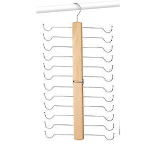  Bra Hanger for Closet, Tank Top Hanger 20 Hooks Capacity Sturdy Wood Space Saving Hanger Sport Bras Holder, Closet Organizers and Storage, Black 3Pack