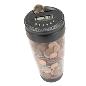 DIRTY DOG Digital Auto Coin Jar Piggy Bank