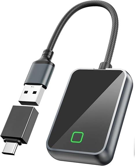 Wireless Carplay Adapter for iPhone, Converts Wired CarPlay to Wireless, Plug and Play Dongle for Apple CarPlay, Bluetooth Control Adapter for Cars from 2016 & Cars with Built-in CarPlay