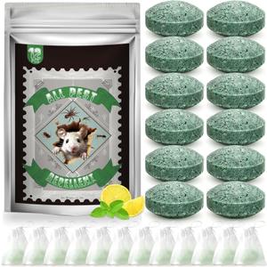 12P Rodent Mice Repellent, Peppermint Oil to Repel Mice and Rats, Natural Ingredients Rat Repellent Balls