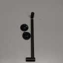 DGYB Adjustable Suction Cup Towel Bar for Bathroom 14 Inch ~ 27 Inch Matte Black Towel Rack Stainless Steel Bath Towel Holder for Glass Shower Door