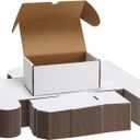 EXYGLO Trading Card Storage Box 25 Pack 340 Count 20pt, 7.1x4.1x3.2 Inch White Cardboard Card Boxes for TCG/MTG/Sport Cards, Fit 3x4 Toploader Shipping or Storing, 8500 Max Capacity in Total