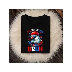 Patriotic USA Flag Fighter Jets Boys 4th of July T-Shirt Black Medium