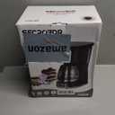 WAA 5 Cup Drip Coffee Maker, Portable Coffee Machine with Programmable Timer, Coffee Pots with Reusable Filter, Auto Shut-Off and Keep Warm Plate, Delay Brew, 25oz Water Tank, Black