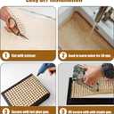 Plastic Rattan Square Webbing Roll, 24 in x 6.6 Ft, Faux Cane Webbing for DIY Home Decor Projects, Pre-Woven Open Mesh for Furniture, Bed, Cabinet, Wardrobe, Room Divider, Light Shade