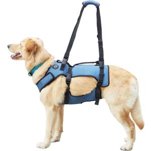 Coodeo Dog Lift Harness, Full Body Support & Recovery Sling, Pet Rehabilitation Lifts Vest for Old Dog with Arthritis Walk(Bule,XL) (XL, Blue)