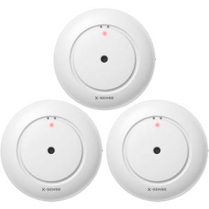X-Sense Smart Water Leak Detector, Wi-Fi Water Sensor, an Accessory for SWS54 Water Sensor Kit, Single Pack, Model SWS51, 3-Pack