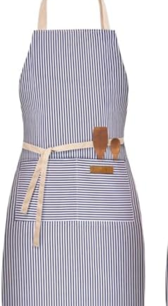 BeLuyi 1 Pack Adjustable Bib Apron with 2 Pockets Chef Cooking Kitchen Restaurant Aprons for Women Men