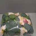 2 Pack 13Ft Artificial Eucalyptus Floral Garland with 16 Flowers Vintage Peony Rose, Pink Fake Flower Greenery Spring Garland Floral Vines for Mantle Wedding Arch Home Table Runner Backdrop Decor