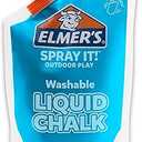 Elmer's Spray It! Outdoor Play Washable Liquid Chalk Refill Pouch, Blue, 2 Count