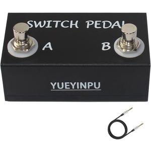 Dual Switch Pedal Momentary for Guitar Effect Pedal With TRS Cable (Unlatch Dual Switch)