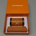 AIERLIAN Knife Sharpener Tool, Rolling Knife Sharpener Kit, Knife Sharpening with Diamonds and Ceramic for Steel of Any Hardness, Kitchen knife Sharpener with 15 & 20 Degree Magnetic Angle(Brown)