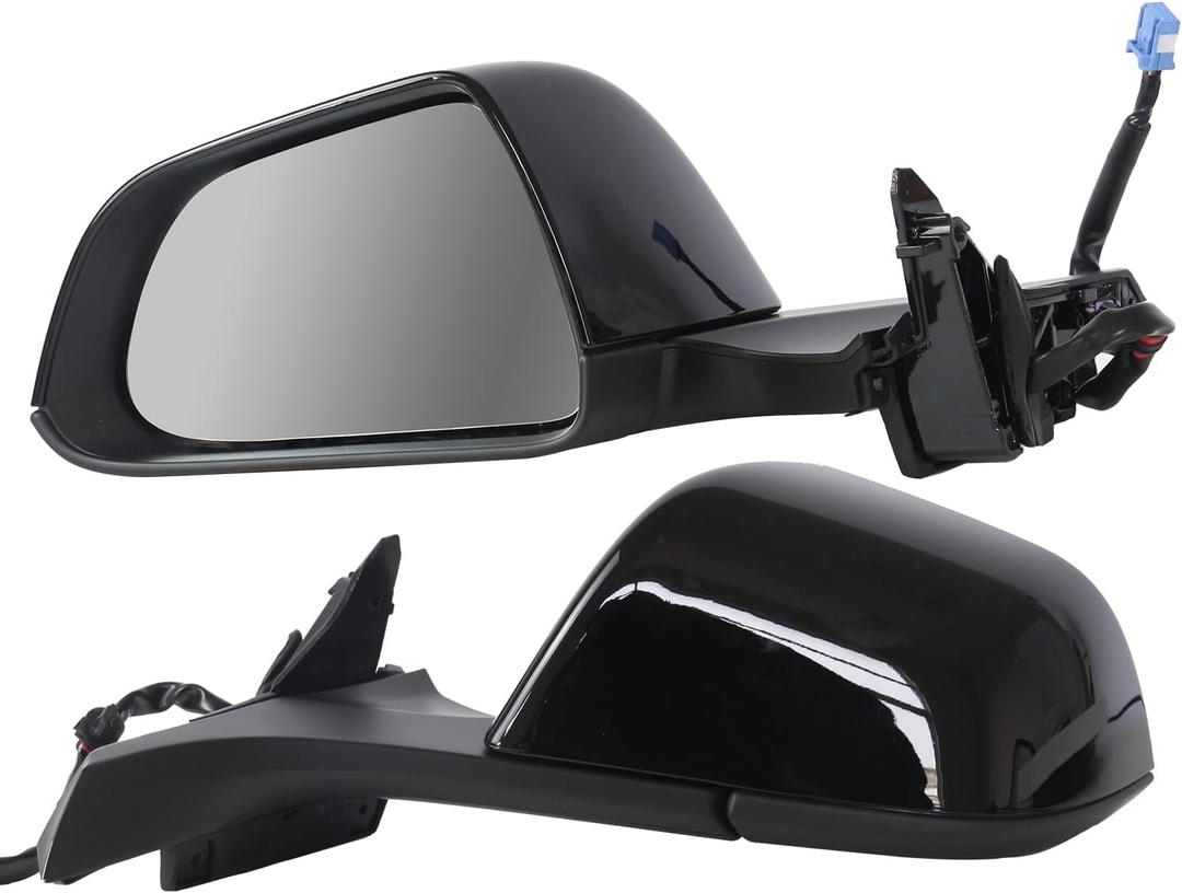 Left Driver Side Mirror fit for Tesla Model 3 2017-2022 2023 Rear View Door Mirror Black Power Heated Memory 13 Pins