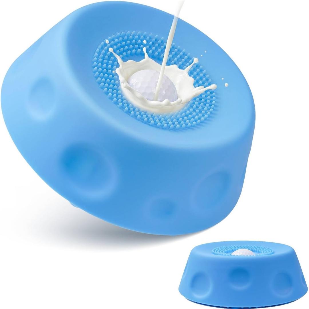 Dog Lick Bowl with Ball Dog Licking Bowl with Rolling Ball Lick Ball Bowl for Dogs Slow Feeder Ball Bowl to Slow Pet Eating Rolling Ball Dog Bowl, Post-Op Nutritional Support - Blue