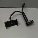 MAGIPEA Cell Phone Clip Bed Stand Holder, with Grip Flexible Long Arm Gooseneck Bracket Mount Clamp for Desk, Compatible with iPhone 17/16 Pro Max, 15, 14 or Other 3.5-7" Devices (Black)