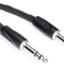 Roland Black Series Interconnect Cable, 1/4-Inch TRS to 1/4-Inch TRS, Balanced, 5-Feet