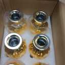 Small Gold Bud Vases, Bud Glass Vases for Centerpieces Set of 6 Golden Flower Vases for Wedding Home New Year Party Table Centerpieces Decor