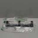 VAEHOLD Black Hat and Coat Wall Mount Rack - 3 Hooks for Robes, Bags, Keys, and Towels - Bathroom Towel Hanger Organizer (1 Pack)