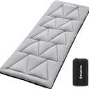 KingCamp Cot Mattress, Portable Lightweight Camping Sleeping Mat Soft Comfortable Non-Slip Cot Pad for Camp Cot, RV Bunk & Twin Beds (75" x 25" x 1.2", Delta Grey L 1.6 lb)