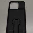 Battery Case for iPhone 15/15 Pro, Charging Case with Stand 7000mAh Rechargeable Ultra-Slim Anti-Fall Protection Extended Battery Pack Charger Cover for iPhone 15/15 Pro Battery Case 6.1" Black