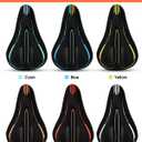 MSDADA Bike Seat Cushion Gel Padded Bike Seat Cover for Men & Women Comfort - Soft Bicycle Seat Cushion for Outdoor, Exercise/Spin/Stationary/Mountain/Road Bikes