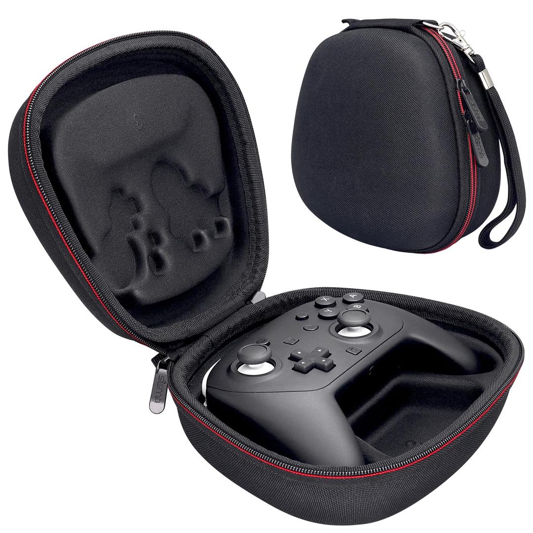 sisma Carry Case Compatible with Nintendo Switch & Switch 2 Pro Controller (2025), Hard Shell Travel Protective Case Portable Carrying Bag -Black