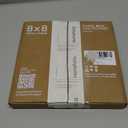 Homeforia 8x8 Picture Frame Gold, High End Metal 8 x 8 Square Photo Frames with Mat 6 by 6, 8x8 Poster Frame Matted to 6x6 inches Print, 8by8 Wall or Tabletop Frame, Tempered Glass, Wall Kit, Set of 1