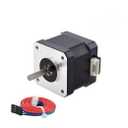 STEPPERONLINE 1 Pack Nema 17 Stepper Motor Bipolar 1.5A 42Ncm 42x42x38mm 1.8deg 4 Wires with 1m Cable and Connector