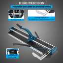 48-Inch Manual Tile Cutter, Laser Guided Precision, Tungsten Carbide Cutting Wheel, Ideal for Porcelain and Ceramic Tiles, Durable All-Steel Construction, Tile Cutting Machine