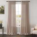 Oatmeal Linen Curtains 90 Inch Length 2 Panels Set for Living Room Rod Pocket Back Tab Window Drapes Light Filtering Modern Farmhouse Curtain 90 Inches Long for Dining Room Bedroom Nursery 52x90