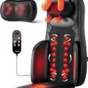 Massage Chair Pad, 3-in-1 Shiatsu Neck and Back Massager Cushion with Heat, Adjustable Height & Intensity, Full Body Massage Pad for Recliner and Sofa
