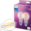 PHILIPS LED Flicker-Free Clear Dimmable A21 Light Bulb - EyeComfort Technology - 1600 Lumen - Daylight (5000K) 13.5W=100W - E26 Base - Title 20 Certified - Ultra Definition - Indoor - -Pack
