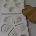 yarlung Ceramic Divided Serving Dishes with Lids and Bamboo Platter, 5 Removable Dipping Bowls Relish Tray Nuts Dishes for Appetizer, Chips, Fruits, Candy, Condiment