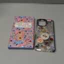 Boaretiu for Motorola Moto G Power/Play 2025 Case - with Stand Cute Kawaii Fashion 360 Rotate Ring Holder Kickstand Purple Flower for Women Girls Boys Teens Girly Case for Moto G Power/Play 2025