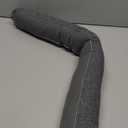 TORRAMI Under Door Draft Stoppers 30 Inch, Heavy Triangle Stop Draft Block Cold Air/Wind/Breeze Noise Blocker Door Sweeps Weather Stripping Bottom Seal Dark Gray