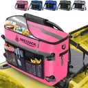 Dreizack Kayak Cooler Behind Seat, Waterproof Cooler for Kayaking,Paddle Board Cooler Compatible with Lawn-Chair Seat Kayak Accessories Cooler Bag Kayak Cooler Tow Behind for Camping Fishing, Pink